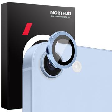 iPhone 16e/17e Northjo kameralinsebeskyttelsessæt - blå