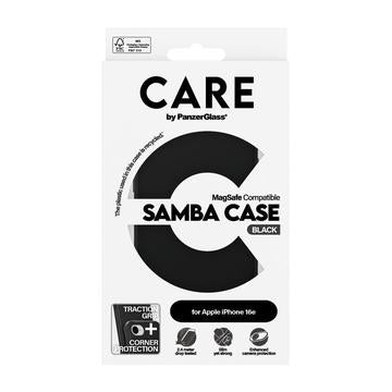 iPhone 16e/17e PanzerGlass Care Samba Cover - MagSafe-kompatibel - Sort