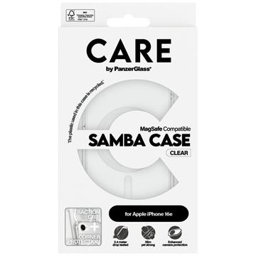 iPhone 16e/17e PanzerGlass Care Samba Cover - MagSafe-kompatibel - Gennemsigtig