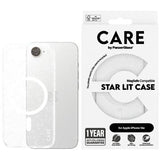 iPhone 16e/17e PanzerGlass Care Star Lit Cover - MagSafe-kompatibel - Hvid