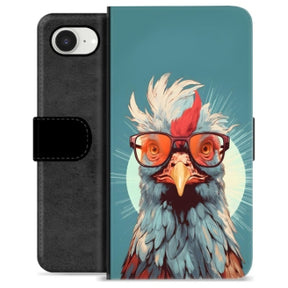iPhone 16e Premium Flip Cover med Pung - Høne