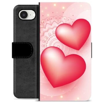 iPhone 16e Premium Flip Cover med Pung - Kærlighed