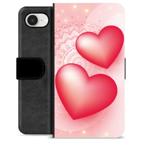 iPhone 16e Premium Flip Cover med Pung - Kærlighed