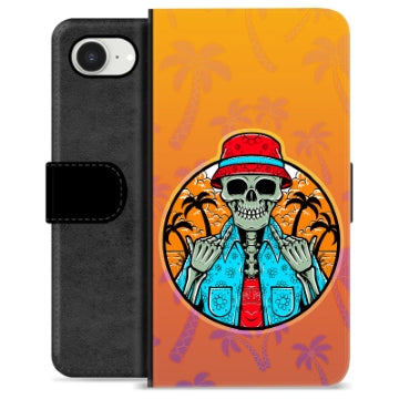 iPhone 16e Premium Flip Cover med Pung - Skelet Sommer