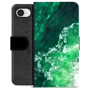iPhone 16e Premium Flip Cover med Pung - Bølger