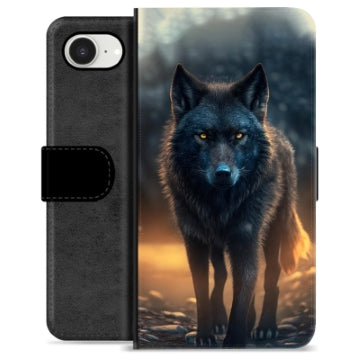 iPhone 16e Premium Flip Cover med Pung - Ulv