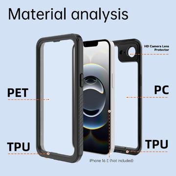 iPhone 16e/17e Redpepper FS IP68 Vandtæt Cover - Sort
