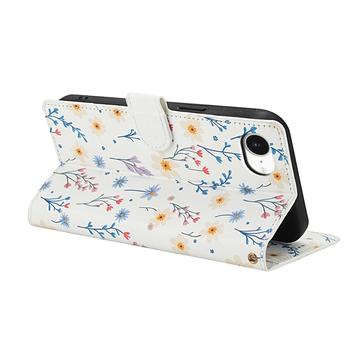 iPhone 16e/17e Rhombisk Blomsterpung - farverige blomster