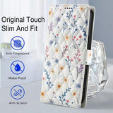 iPhone 16e/17e Rhombisk Blomsterpung - farverige blomster
