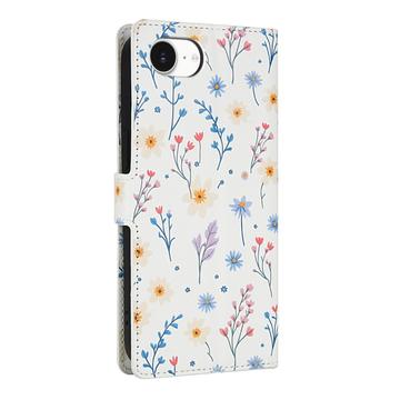 iPhone 16e/17e Rhombisk Blomsterpung - farverige blomster