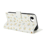 iPhone 16e/17e Rhombisk Blomsterpung - gule blomster