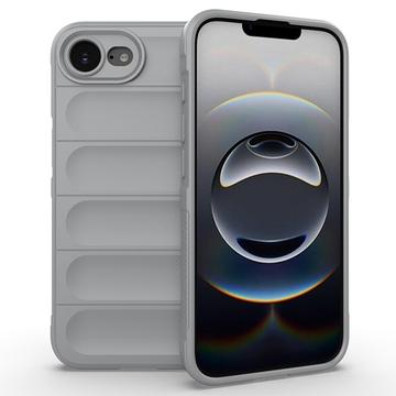 iPhone 16e/17e Rugged TPU Cover - Lysegrå