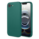 iPhone 16e/17e Stødsikkert Silikone Cover - sortgrøn
