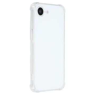 iPhone 16e/17e Stødtæt TPU Cover - Gennemsigtig