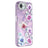 iPhone 16e/17e Spring Galvaniseret IMD Hybrid Cover med kamerabeskyttelse - Lilla blomster