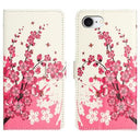 iPhone 16e/17e Style Series Pung Taske - Pink Blomster