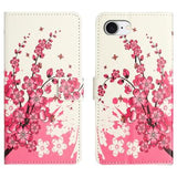 iPhone 16e/17e Style Series Pung Taske - Pink Blomster