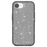 iPhone 16e/17e Stylish Glitter Series Hybrid Cover - Sort