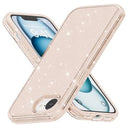 iPhone 16e/17e Stylish Glitter Series Hybrid Cover - Guld
