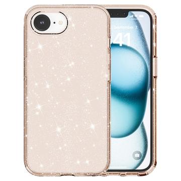 iPhone 16e/17e Stylish Glitter Series Hybrid Cover - Guld