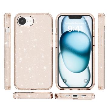 iPhone 16e/17e Stylish Glitter Series Hybrid Cover - Guld