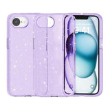 iPhone 16e/17e Stylish Glitter Series Hybrid Cover - Lilla