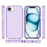 iPhone 16e/17e Stylish Glitter Series Hybrid Cover - Lilla