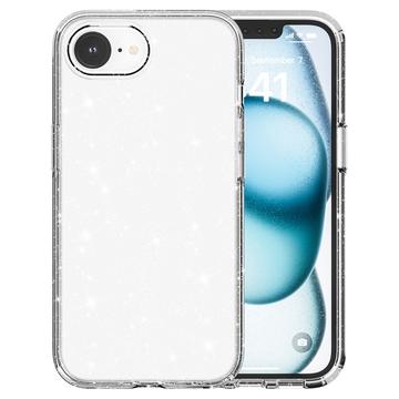 iPhone 16e/17e Stylish Glitter Series Hybrid Cover - Hvid