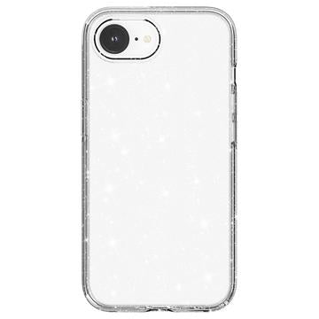 iPhone 16e/17e Stylish Glitter Series Hybrid Cover - Hvid