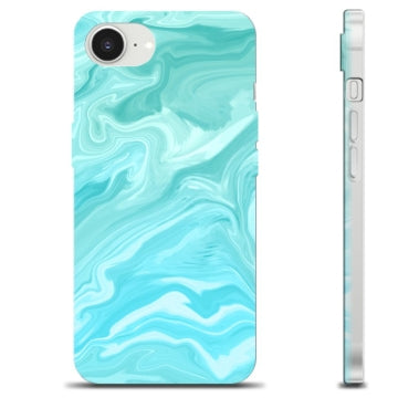 iPhone 16e TPU Cover - Blå Marmor