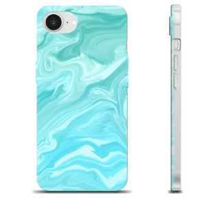 iPhone 16e TPU Cover - Blå Marmor