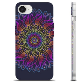 iPhone 16e TPU Cover - Farverig Mandala