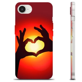 iPhone 16e TPU Cover - Hjertesilhuet