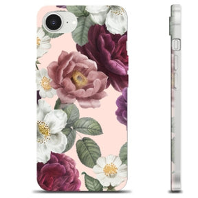 iPhone 16e TPU Cover - Romantiske Blomster