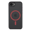 iPhone 16e/17e Tactical MagForce Hyperstealth 2.0 MagSafe Cover - Sort / Rød