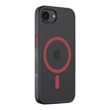 iPhone 16e/17e Tactical MagForce Hyperstealth 2.0 MagSafe Cover - Sort / Rød