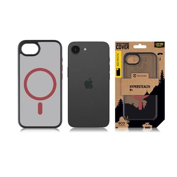 iPhone 16e/17e Tactical MagForce Hyperstealth 2.0 MagSafe Cover - Sort / Rød