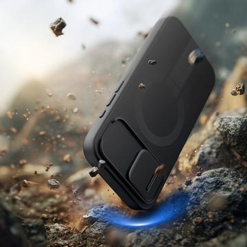 iPhone 16e/17e Tech-Protect Kevlar Aura Cover - MagSafe-kompatibel - Sort