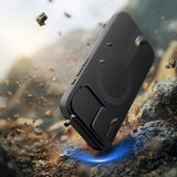 iPhone 16e/17e Tech-Protect Kevlar Aura Cover - MagSafe-kompatibel - Sort