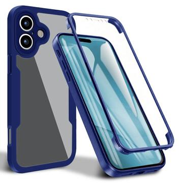 iPhone 17 360 Beskyttelse Cover - Blå / Klar