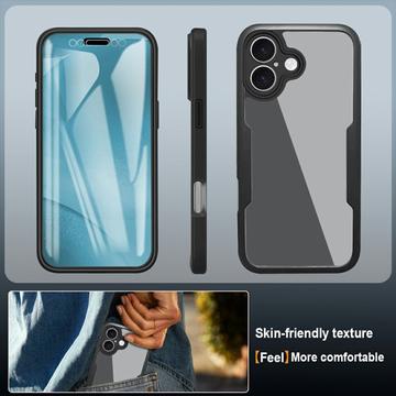 iPhone 17 360 Beskyttelse Cover - Blå / Klar