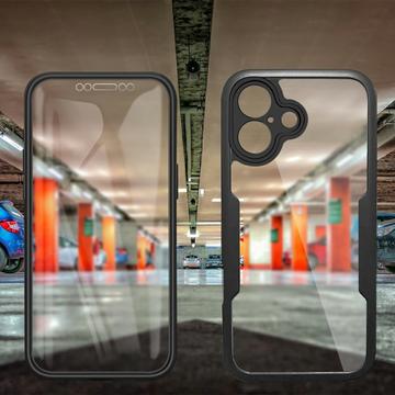 iPhone 17 360 Beskyttelse Cover - Blå / Klar