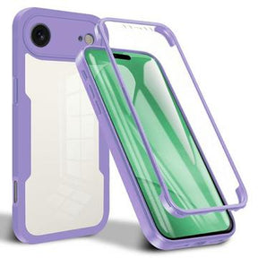 iPhone Air 360 Beskyttelse Cover - Lilla / Klar