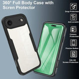 iPhone Air 360 Beskyttelse Cover - Pink / Klar