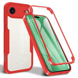 iPhone Air 360 Beskyttelse Cover - Rød / Klar