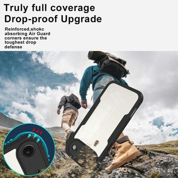 iPhone Air 360 Beskyttelse Cover - Rød / Klar