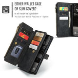 iPhone Air Caseme C30 Multifunktionel Pung - Sort