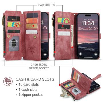 iPhone Air Caseme C30 Multifunktionel Pung - Rød