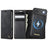 iPhone Air Caseme C49 2-i-1 aftagelig pungetui - MagSafe-kompatibel, RFID - Sort