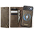 iPhone Air Caseme C49 2-i-1 aftagelig pungetui - MagSafe-kompatibel, RFID - Kaffe